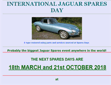 Tablet Screenshot of jaguarsparesdays.co.uk